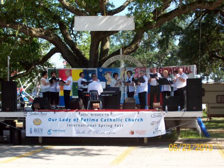 Church Choir on Outdoor Stage