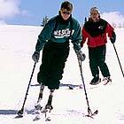 Me and a disabled veteran on the slopes