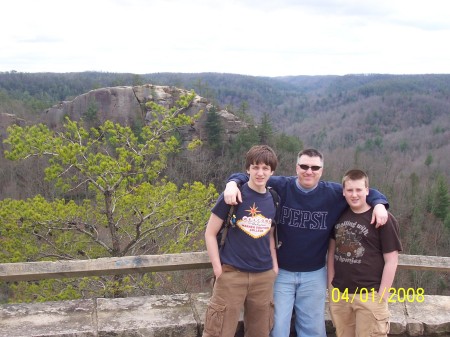 My boys! Evan (15), me and Austin (13)