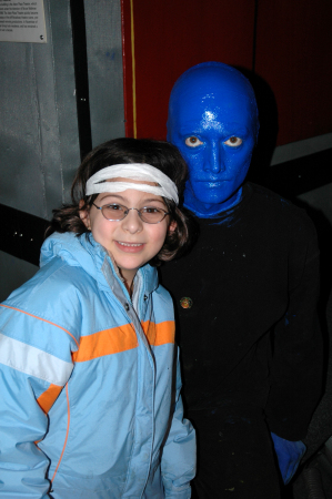 Sara with Blueman