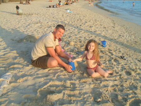 Me and youngest daughter Emma on Wakiki Beach