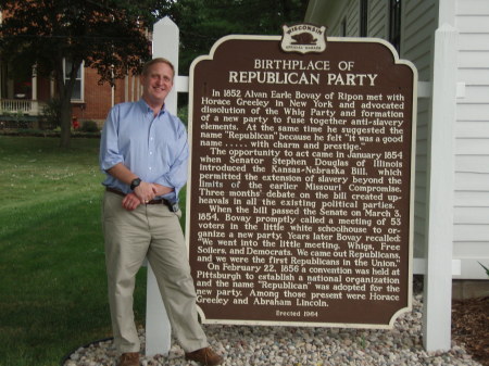 At the Republican Birthplace- Ripon, Wisconsin