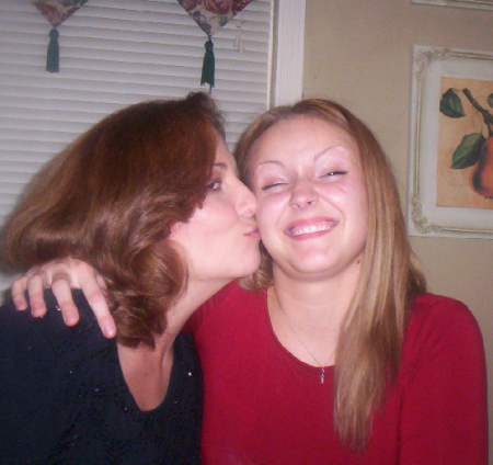 A kiss for my oldest on her 21st Birthday.