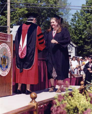 Graduation from Farmington, Maine 1999