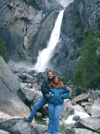 Me and Loren visit Yosimite Falls April 07