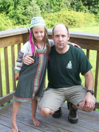 My daughter Julcsi and me, Summer 2007.