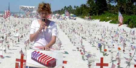 Reading the names of the lives lost