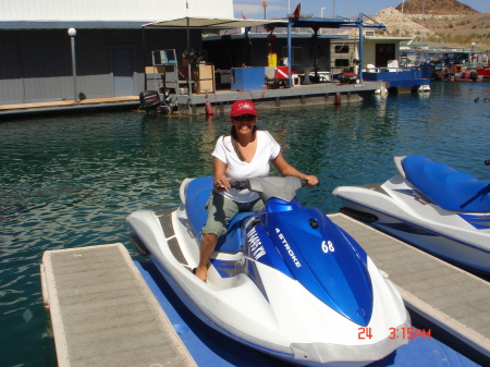 Jackie at Lake Mead-June 2007