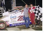 Dad and me my first feature win