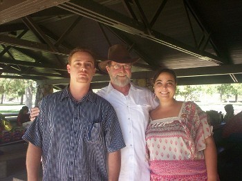 My brother, ex step-dad (Mr. Jepsen!), and me
