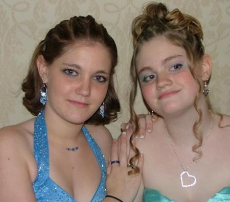 Bela and Becca - my youngest daughters