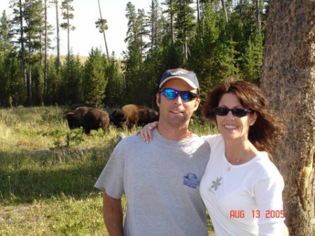 Me and Bob and the buffalo; Yellowstone