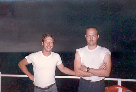 Aboard USS Blue Ridge, 1983.