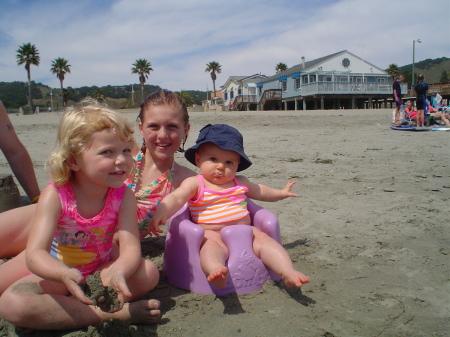 The girls at the beach