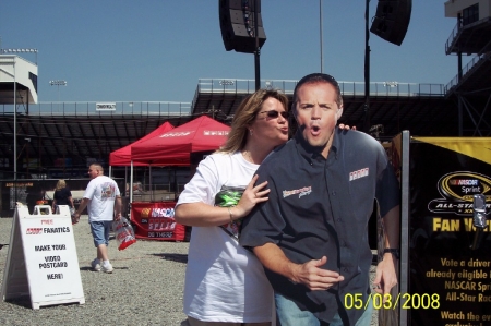 Me and Kenny Wallace at the race at Richmond