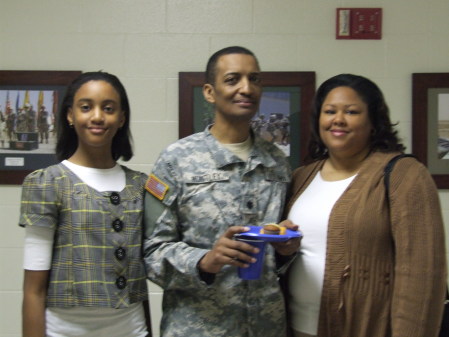 Laura Ashleigh, Lt. Col. Huntley, and Demita