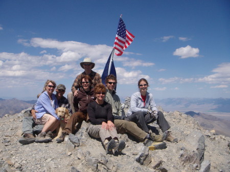 Top of Mt. Borah with Saleigh the wonder dog