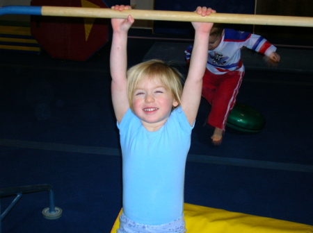 Emmie at gymnastics