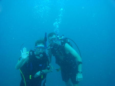 Christy and Aaron Diving (Guam)