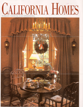 Our design work displayed on the cover of 'California Homes' magazine