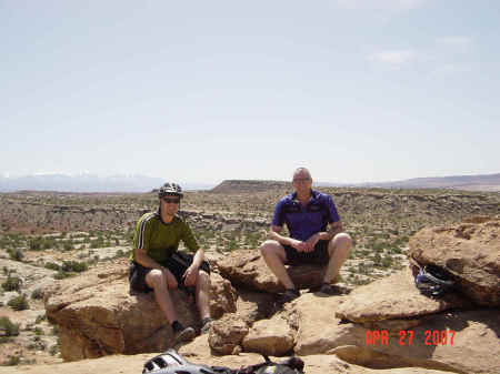 Ben and Jim on Sovereign Trail in Moab, Utah