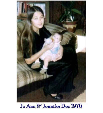 JoAnn & my first daughter Jennifer