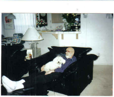dad and his dog samantha