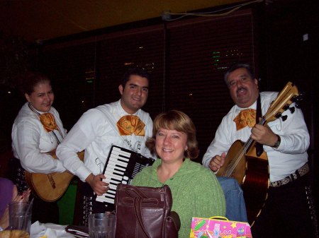 Mariachi band at my birthday celebration at Iguana Mia's.