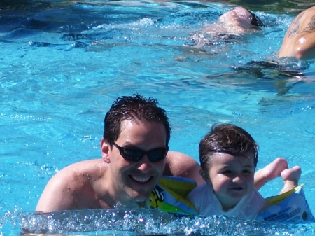 Enjoying the water together!