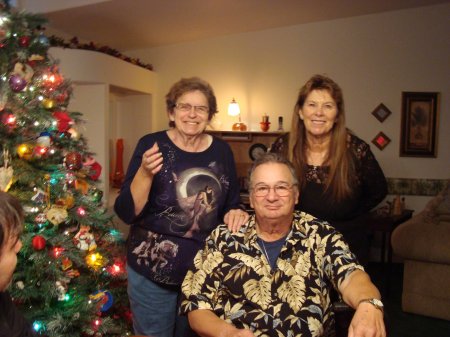 Wonderful husband Leonard and 2 of my favorite sister-in-laws Lola and Sue