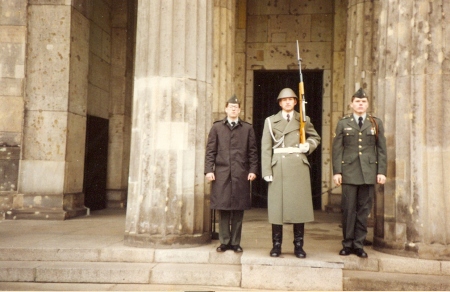 Next to an East Berlin Soldier 1989