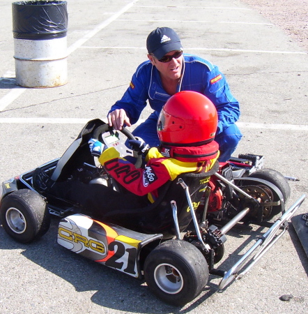 Son Kart racing, Willow Springs, Ca.