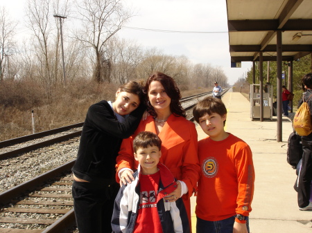 Rode a train to Chicago with the Kids