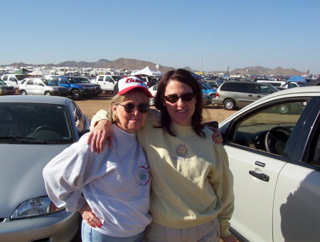 Elaine and me at my first NASCAR race