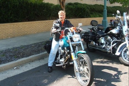 Jo-Lee and her Harley