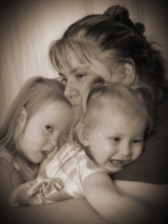 Mommy and daughters