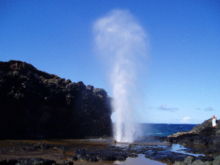 Maui blow hole