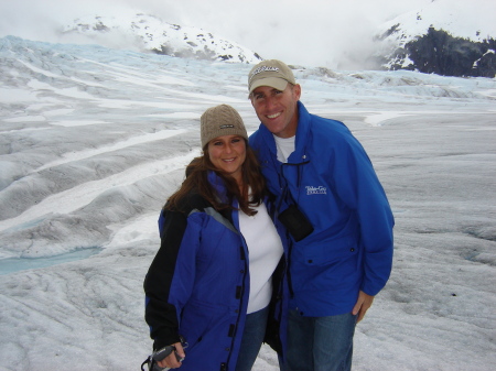 Keith and I on an Alaskan Glacier