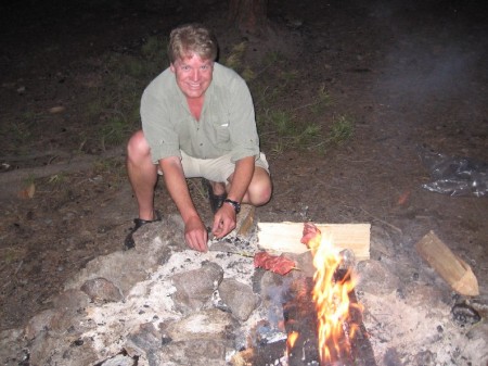 MacGyver at the campsite