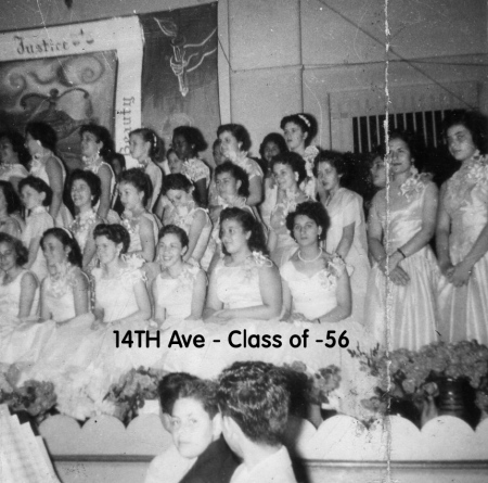1956 14TH Ave School Graduation Day - Girls Only