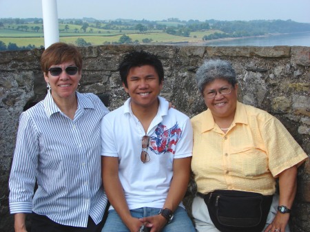 JoAnn, Mike and Laney on vacation in Scotland 2006