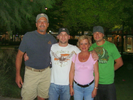 My family at the Asrto's game