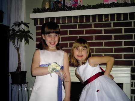 Katie and Emily before there sweetheart dance 2008