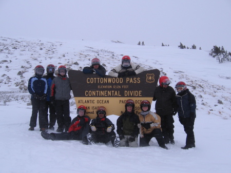 Snowmobiling on the Continental Divide