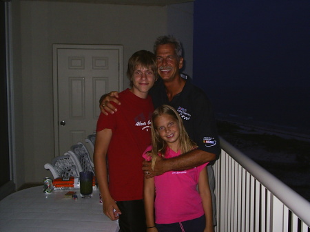 Will, Gretchen and I in Gulf Shores 2004