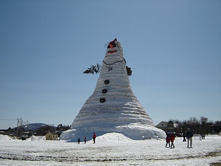 Snowman in Bethal Maine