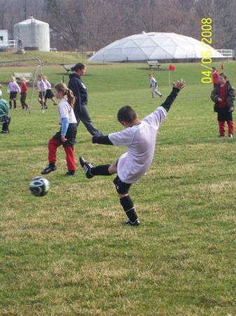Dougie at his soccer game
