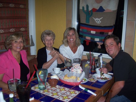 Me, our Mom, my sister, Maria, & Maria's husband, Rob