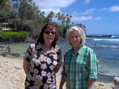 Jo Ann and Kauai neighbor on Oahu visit.