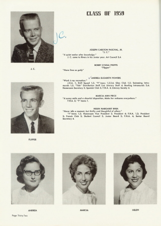 1959 YEAR BOOK - CLASS OF 59